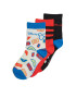 adidas Sada 3 párů dětských vysokých ponožek Mickey Mouse Crew Socks 3 Pairs IB6776 Černá - Pepit.cz