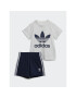 adidas Sada tričko a sportovní šortky Trefoil Shorts Tee Set IB8638 Modrá Regular Fit - Pepit.cz