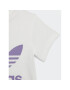 adidas Sada tričko a sportovní šortky Trefoil Shorts Tee Set IB8641 Fialová Regular Fit - Pepit.cz