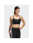 adidas Sportovní podprsenka Aeroreact Training Light-Support 3-Stripes Bra HC7862 Černá - Pepit.cz