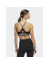 adidas Sportovní podprsenka Aeroreact Training Light-Support 3-Stripes Bra HC7862 Černá - Pepit.cz