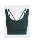 adidas Sportovní podprsenka Powerimpact Training Medium-Support Shiny Bra HM7886 Zelená - Pepit.cz