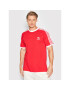 adidas T-Shirt adicolor Classic 3-Stripes HE9547 Červená Slim Fit - Pepit.cz