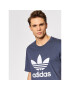 adidas T-Shirt adicolor Classics Trefoil HE9512 Tmavomodrá Regular Fit - Pepit.cz