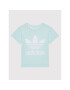 adidas T-Shirt adicolor Trefoil HS8864 Modrá Regular Fit - Pepit.cz