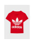 adidas T-Shirt adicolor Trefoil IC6110 Červená Regular Fit - Pepit.cz