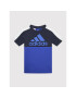 adidas T-Shirt B Cb Logo HC5651 Modrá Regular Fit - Pepit.cz