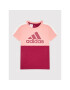 adidas T-Shirt B Cb Logo HC5663 Bordó Regular Fit - Pepit.cz