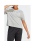 adidas T-Shirt Essentials 3-Stripes Single Jersey Crop Top HR4916 Šedá Loose Fit - Pepit.cz