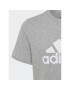 adidas T-Shirt Essentials Big Logo Cotton T-Shirt HR6379 Šedá Regular Fit - Pepit.cz