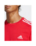 adidas T-Shirt Essentials Single Jersey 3-Stripes T-Shirt IC9339 Červená Regular Fit - Pepit.cz