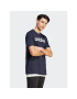 adidas T-Shirt Essentials Single Jersey Linear Embroidered Logo T-Shirt IC9275 Modrá Regular Fit - Pepit.cz