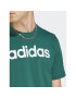 adidas T-Shirt Essentials Single Jersey Linear Embroidered Logo T-Shirt IJ8658 Zelená Regular Fit - Pepit.cz