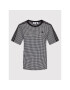 adidas T-Shirt Gingham HB9454 Černá Regular Fit - Pepit.cz