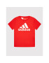 adidas T-Shirt Logo GN1477 Červená Regular Fit - Pepit.cz