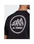 adidas T-Shirt Terrex Mountain Graphic T-Shirt GP0019 Černá Regular Fit - Pepit.cz