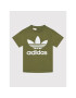 adidas T-Shirt Trefoil HD2005 Zelená Regular Fit - Pepit.cz