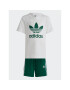 adidas Tepláková souprava Adicolor Shorts and Tee Set IB8663 Zelená Regular Fit - Pepit.cz