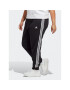 adidas Teplákové kalhoty Essentials 3-Stripes French Terry Cuffed Joggers (Plus Size) IB8745 Černá Slim Fit - Pepit.cz