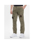 Aeronautica Militare Kalhoty z materiálu 231PA1387CT1493 Khaki Regular Fit - Pepit.cz