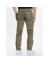 Aeronautica Militare Kalhoty z materiálu 231PA1387CT1493 Khaki Regular Fit - Pepit.cz