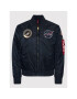 Alpha Industries Bunda bomber Nasa 166107LP Tmavomodrá Slim Fit - Pepit.cz