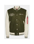 Alpha Industries Bunda bomber Varsity Air Force 138107 Zelená Regular Fit - Pepit.cz