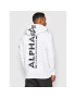 Alpha Industries Mikina Back Print Como Print 178318CP Bílá Regular Fit - Pepit.cz