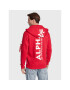 Alpha Industries Mikina Back Print Zip 128342 Červená Regular Fit - Pepit.cz