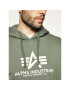 Alpha Industries Mikina Basic 178312 Zelená Regular Fit - Pepit.cz