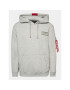 Alpha Industries Mikina Red Stripe 178314 Šedá Regular Fit - Pepit.cz