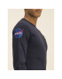 Alpha Industries S dlouhým rukávem Nasa 176532 Tmavomodrá Regular Fit - Pepit.cz