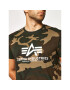 Alpha Industries T-Shirt Basic 100501C Zelená Regular Fit - Pepit.cz