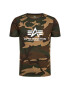 Alpha Industries T-Shirt Basic 100501C Zelená Regular Fit - Pepit.cz