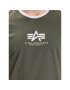 Alpha Industries T-Shirt Basic T Contrast 106501 Zelená Regular Fit - Pepit.cz