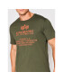 Alpha Industries T-Shirt Fundamental 118509 Zelená Regular Fit - Pepit.cz