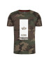 Alpha Industries T-Shirt Logo 126547C Zelená Regular Fit - Pepit.cz