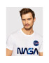 Alpha Industries T-Shirt Nasa Reflective 178501 Bílá Regular Fit - Pepit.cz