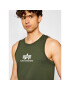 Alpha Industries Tank top Basic 126566 Zelená Regular Fit - Pepit.cz