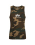 Alpha Industries Tank top Basic Camo 126566C Zelená Regular Fit - Pepit.cz