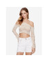 BDG Urban Outfitters Svetr BDG LADDERED HALTER NECK 76469477 Béžová Cropped Fit - Pepit.cz