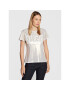 Blugirl Blumarine T-Shirt RF2213-J6559 Stříbrná Regular Fit - Pepit.cz