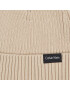 Calvin Klein Čepice Classic Cotton Rib Beanie K50K510982 Béžová - Pepit.cz