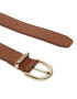 Calvin Klein Dámský pásek Ck Must Rnd Belt 25Mm Embossed K60K610385 Hnědá - Pepit.cz