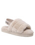 Calvin Klein Jeans Bačkory Home Slipper Fakefur Elastic YW0YW00751 Béžová - Pepit.cz