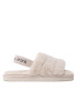 Calvin Klein Jeans Bačkory Home Slipper Fakefur Elastic YW0YW00751 Béžová - Pepit.cz