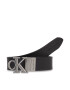 Calvin Klein Jeans Dámský pásek Round Mn/Rev Lthr Text Belt K60K611248 Černá - Pepit.cz