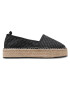 Calvin Klein Jeans Espadrilky Espadrille Wedge Aop Co YW0YW00115 Černá - Pepit.cz