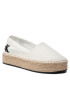 Calvin Klein Jeans Espadrilky Flatform Espadrille YW0YW00661 Bílá - Pepit.cz