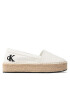 Calvin Klein Jeans Espadrilky Flatform Espadrille YW0YW00661 Bílá - Pepit.cz